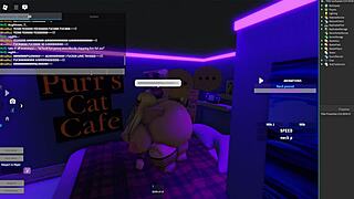 Futa dominantly fucks huge lesbian ass in studio