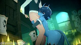 Spooky Blowjob Scene in Anime Hentai