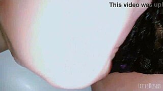 naughty chick fingers herself in public restroom, so risky!