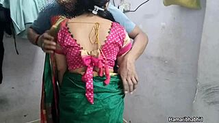 indian desi bhabhi, take it hard in that saree now