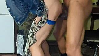 my cuban wife's wet pussy gets pounded by a 10-inch big black cock until orgasm