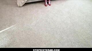 Wow! Cute latina teen gets fucked by big cock stepbrother in pov!