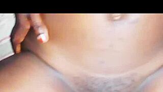 Hot girlfriend's big pussy gets destroyed by big cock in missionary, squirting in ghetto.