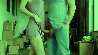 Clothed cougar bent over for doggystyle with student