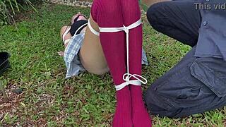 ever thought about tickling her dirty outdoor socks while she’s bound and looking so beautiful?