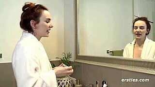 Claudia takes you under the shower for some wet fun