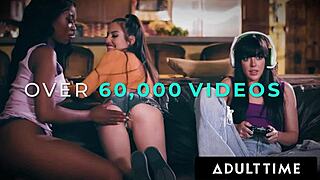 Adult Time - Exhibitionist Milfs Lexi Luna and Reagan Foxx Vibe First Time