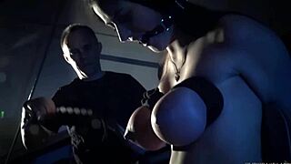 rough b fuck with tied-up babe in bondage submission