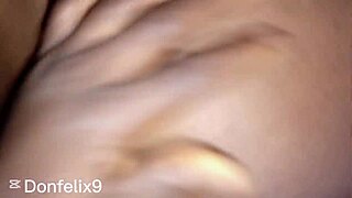 Hey, watch this petite black teen 18+ take it rough and quick