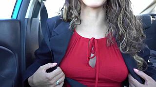 latina joi in uber: drink my milk and cum in mouth!