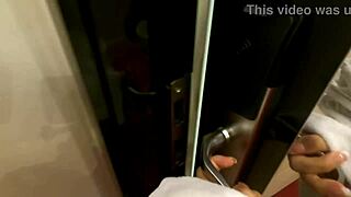 Marina Gold experiences real orgasms in reverse POV. Shower turns into rough anal gaping!