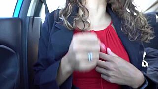 latina joi in uber: drink my milk and cum in mouth!