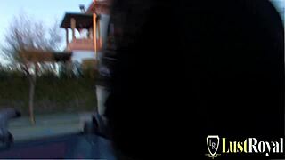 i'm so turned on by this busty brunette spreading her legs for hardcore doggystyle fucking