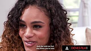 scarlit scandal and kayley gunner sharing cum after hot threesome 😍