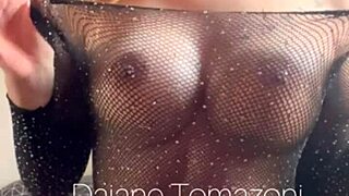 in the dorm, my cute girlfriend with small waist and natural tits gets sexy with friends