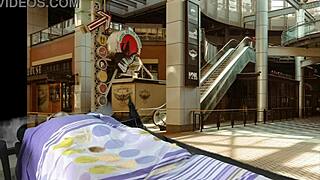 Teasing Sex Preview In Shopping Mall With Natural Tits