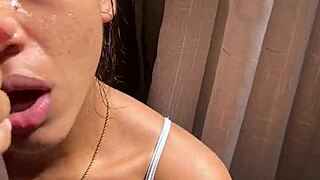 Big booty brunette seduces stepbrother for steamy homemade action.