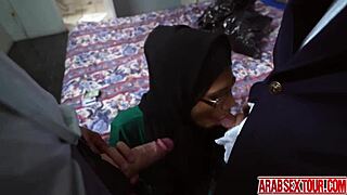 Arab chick slips into a hotel room for rough doggystyle pounding. She craves that monster cock hard.