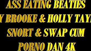 Toned Holly Teases with Cute Curves Before Riding Hard in Group Action. Cum Swapping Included!