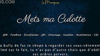 Put on my panties for french femdom sissification audio joi cei