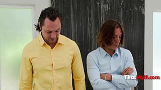 Steamy Threesome Settles the Score with Annoying Milf Boss in Office