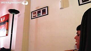 young babysitter shows off her stunning body