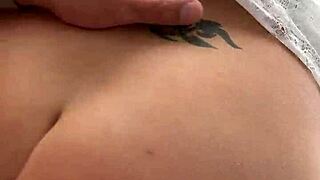 Masturbating with Lisa on balcony