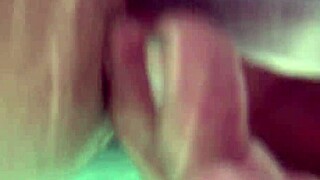 Descriptive Underwater Creampie with Dildo in Shaved Babe's Pussy Close Up