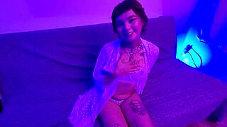 cute alt teen fucks lucky guy, mouth full of cum