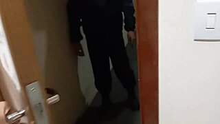 Uber driver gets lucky blowjob from sexy latina in lingerie