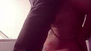 Humiliating piss shower and blowjob for slave 😈