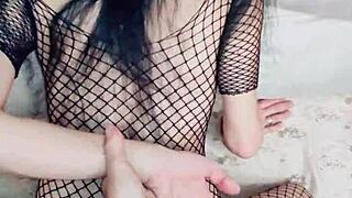 Intense homemade deep penetration with elegant milf wife