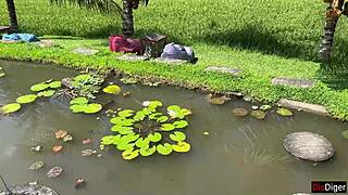 Cumwalk Dare in Public Cafe With Sperm on Face