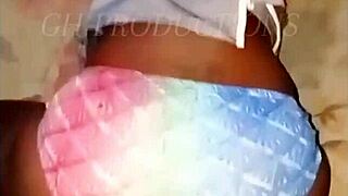 Ghetto teen 18+ gets pussy and asshole stretched, eaten, bent over for hard fucking and big ass cumshot