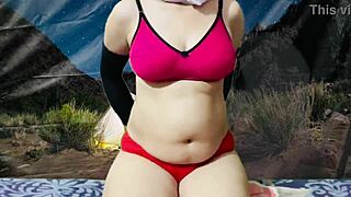 Nude Stepsister Video While Camping at Night