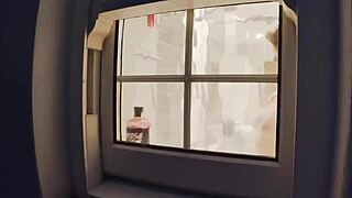 Watch Your Neighbour in Shower Flashing Wet Teen Body