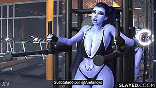 Widowmaker gets wild blowjob and creampie with monster cock 😈