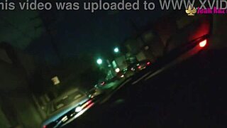 Bold latina milf cheats in uber taxi, intensely fucking the driver with big tits exposed