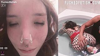 Skinny Bathtub Slut Submits To Underwater Toy Play