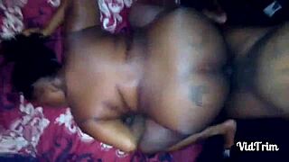 wife enjoys big black cock in homemade session