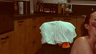 Kitchen Counter Action with Wild Couple in Heat