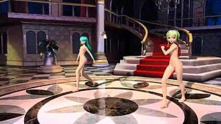 In The World Of Hatsune Miku And Gumi, They Appear Fully Nude In The Cendrillon Project Diva Mod