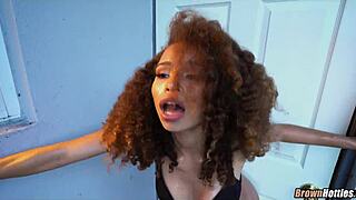 black hottie in halloween glory hole