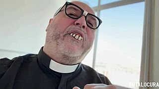 putalocura - chubby spanish laura baby with big ass confesses while banging father damián