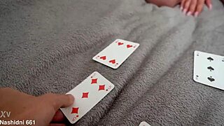 Stepsister Loses Strip Game, Takes Deep Blowjob With Cum!