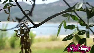 natali quinn hunts for public quickie fucks by the lake! 🔥