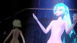 In The World Of Hatsune Miku And Gumi, They Appear Fully Nude In The Cendrillon Project Diva Mod