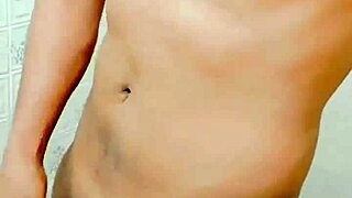 Crossdresser Pissing And Masturbating In Office Toilet