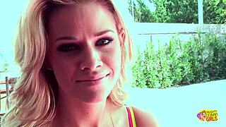 Two Girls Wake Up Beside Guy, Start Wild Fucking. They Take Turns Riding Hard.