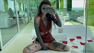 I filmed myself fingering anal outdoors until I came